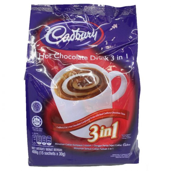 627298-01 Cadbury Hot Chocolate 3-in-1 (450g)