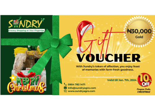 SundryAgro Christmas Gold eGift Card