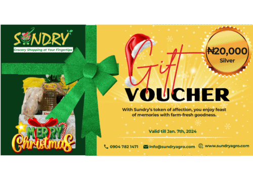 silver SundryAgro Christmas Silver eGift Card