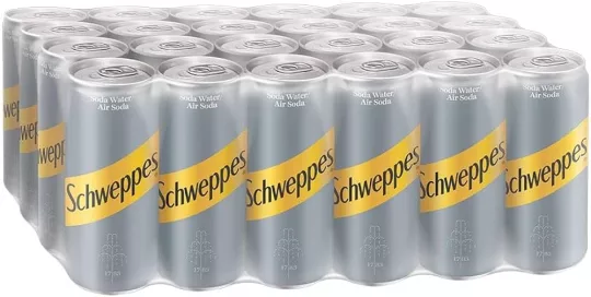 Schweppes Soda Water (33cl x 24)