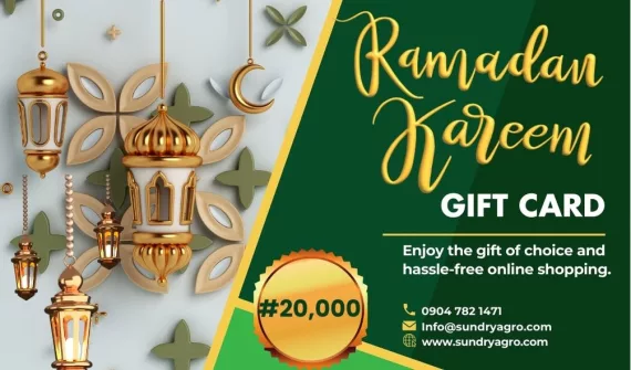 22 SundryAgro Ramadan Kareem Silver eGift Card