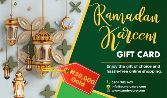 23 SundryAgro Ramadan Kareem Gold eGift Card