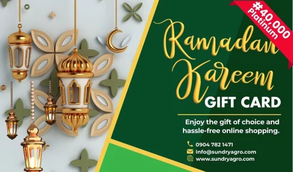 24 SundryAgro Ramadan Kareem Platinum eGift Card