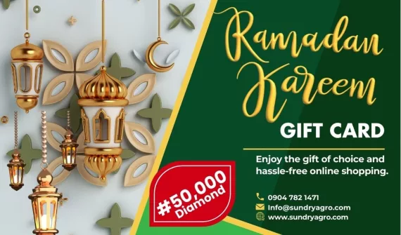 25 SundryAgro Ramadan Kareem Diamond eGift Card