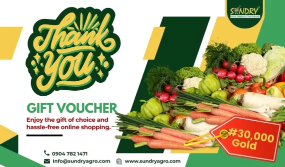 8 SundryAgro Thank You Gold eGift Card