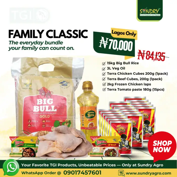 Family Classic Food Bundle | SundryAgro